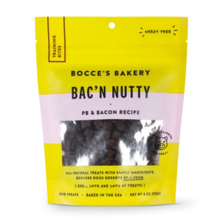 Bocce's Bakery Every Day Bac'n Nutty Training Bites Dog Treats